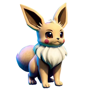 Eevee Evolution 3d Model Png Axm86 PNG image