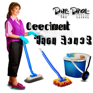 Efficient Cleaning Lady PNG 06292024