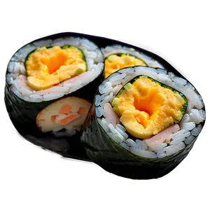 Egg Sushi Roll PNG 06282024