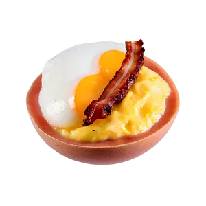 Egg With Bacon PNG 05242024