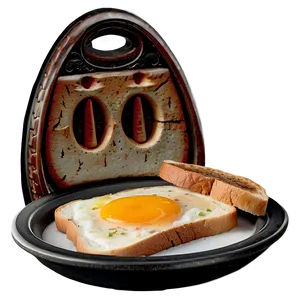 Egg With Toast PNG 52