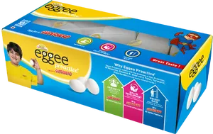 Eggee Proactive Egg Carton With Health Benefits PNG image