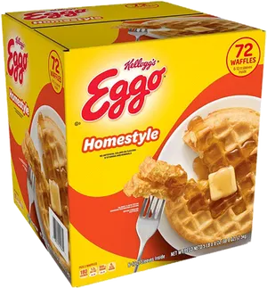 Eggo Homestyle Waffles Box PNG