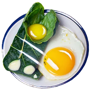 Eggs And Spinach PNG 05242024
