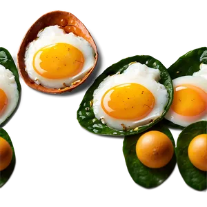 Eggs And Spinach PNG 29