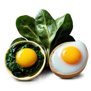 Eggs And Spinach PNG Oul49