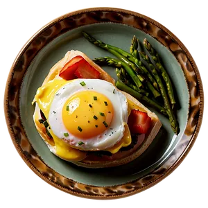 Eggs Benedict Plate PNG Qds54