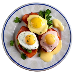 Eggs Benedict Plate PNG Xwt94