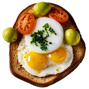 Eggs On Toast PNG 05242024 PNG