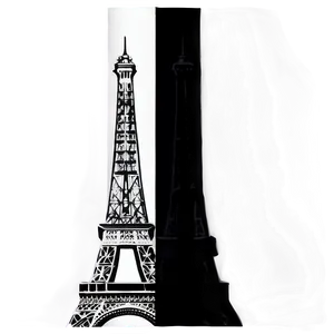 Eiffel Tower Black And White PNG Kxg78 PNG