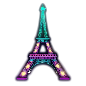 Eiffel Tower Christmas Lights Png 28 PNG image