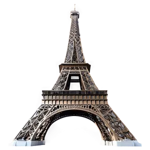 Eiffel Tower Detailed Architecture PNG Lhb8