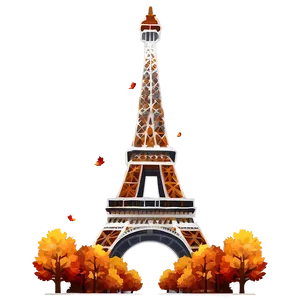 Eiffel Tower During Autumn Png Ngq34 PNG image