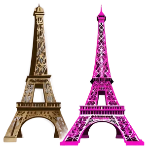 Eiffel Tower Fashion Illustration Png Mvw PNG image