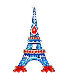 Eiffel Tower Festive Decorations Png 64 PNG image