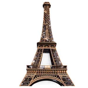 Eiffel Tower Foggy Morning Png 11 PNG image