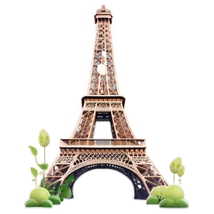 Eiffel Tower Garden View Png Yqg PNG image