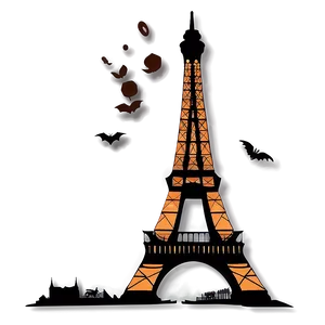 Eiffel Tower Halloween Theme PNG Cxh17 PNG