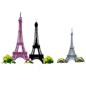 Eiffel Tower Paris Skyline PNG 05212024