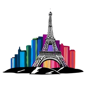 Eiffel Tower Paris Skyline PNG Kyr PNG