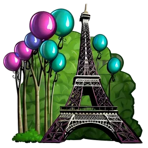 Eiffel Tower Romantic Night Png 80 PNG image