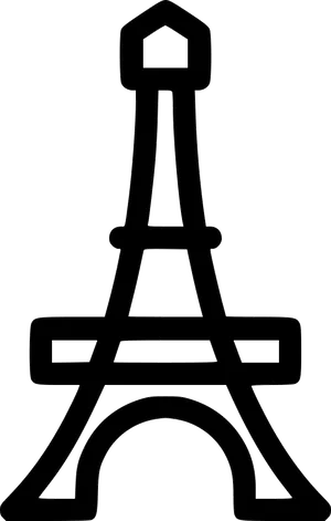 Eiffel Tower Silhouette Graphic