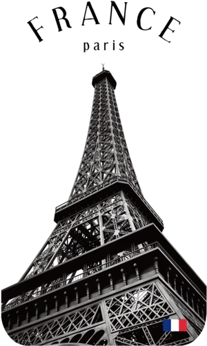 Eiffel Tower Silhouette Graphic PNG image