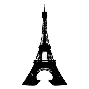Eiffel Tower Silhouette PNG Ymk