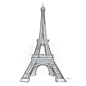 Eiffel Tower Sketch Drawing Png Awy57 PNG image