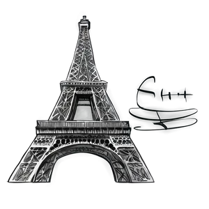 Eiffel Tower Sketch Drawing Png Pxf PNG image