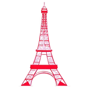 Eiffel Tower Stylized Illustration PNG Cdk PNG