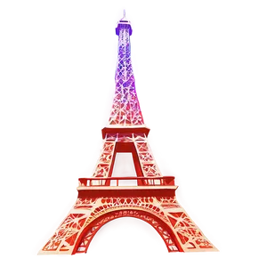 Eiffel Tower Sunset Scene Png 18 PNG image