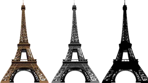 Eiffel Tower Triple Transition PNG image