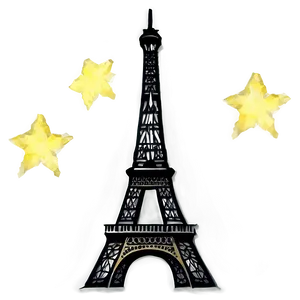Eiffel Tower Under Starry Night Png 37 PNG image