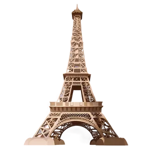 Eiffel Tower With Tourists PNG 10
