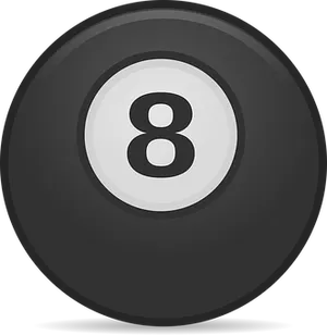 Eight Ball Icon Graphic