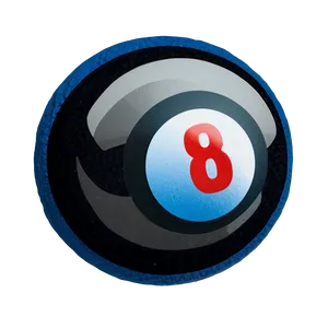 Eight Ball On Blue Felt PNG Ukf76 PNG
