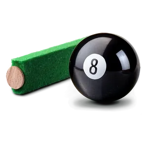 Eight Ball On Green Felt Png 84 PNG image