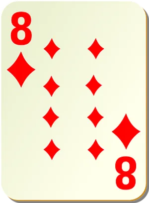 Eightof Diamonds Playing Card PNG image