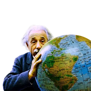 Einstein And Globe PNG Vek PNG