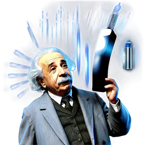 Einstein And Light Beam Png Dxa62 PNG image