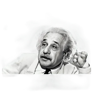 Einstein Black And White PNG Kwf48 PNG