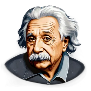 Einstein Portrait PNG 20