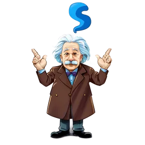 Einstein With Pipe PNG Qup