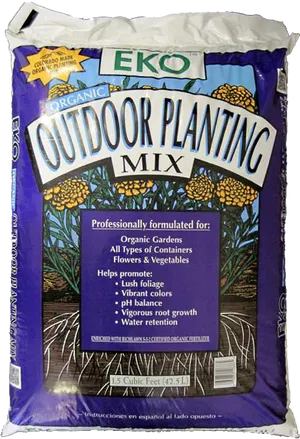 Eko Organic Outdoor Planting Mix Bag PNG image
