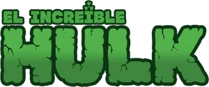 El_ Increible_ Hulk_ Logo_ Spanish PNG image