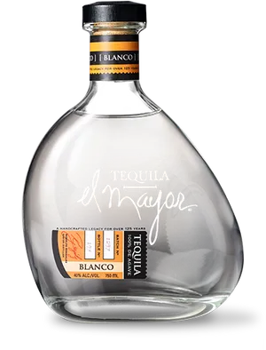 El Mayor Blanco Tequila Bottle PNG image