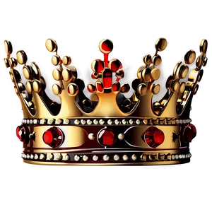 Elaborate Golden Crown PNG 06282024