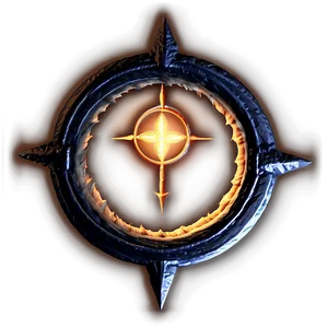 Elden Ring Symbol Glowing PNG Dpb