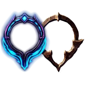 Elden Ring Symbol Neon PNG Qyv
